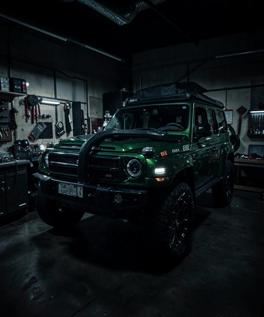 SUV utilitário premium em oficina especializada Land Rover em São José/SC